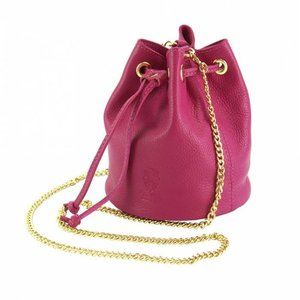 Womens Leather Crossbody Handbag Made In Italy